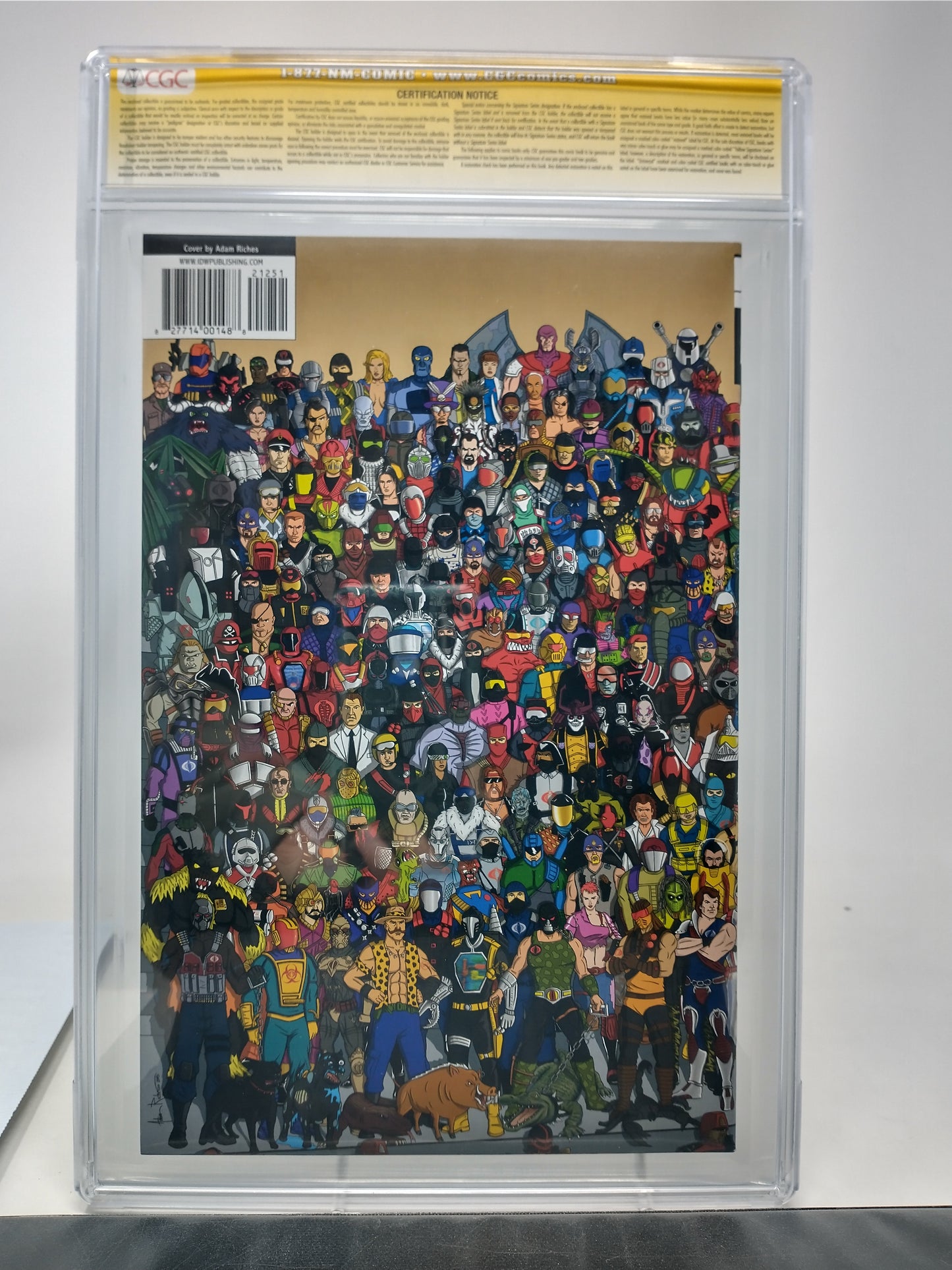 GI JOE A REAL AMERICAN HERO #212 EMERALD CITY EXCLUSIVE VAR COVER CGC 9.8 W SNAKE EYES SKETCH