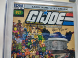 GI JOE A REAL AMERICAN HERO #212 EC EXCLUSIVE VAR SIGNED BY ADAM RICHES CGC 9.8 SERPENTOR SKETCH
