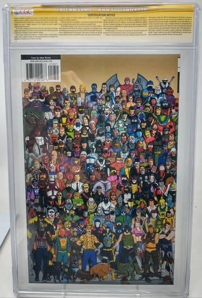 GI JOE A REAL AMERICAN HERO #212 EC EXCLUSIVE VAR COBRA COVER SIGNED BY ADAM RICHES CGC 9.8 PAC-MAN AND ZARTAN SKETCH