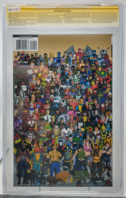 GI JOE A REAL AMERICAN HERO #212 EC EXCLUSIVE VAR COVER SIGNED BY ADAM RICHES CGC 9.8 COBRA COMMANDER SKETCH