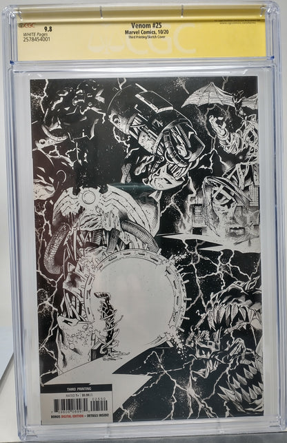 VENOM #25 3RD PRINT - MARVEL 2020 - CGC 9.8 - CATES AND STEGMAN SIGNED