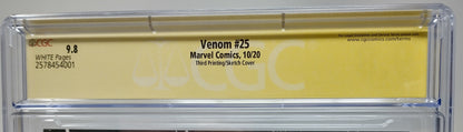 VENOM #25 3RD PRINT - MARVEL 2020 - CGC 9.8 - CATES AND STEGMAN SIGNED