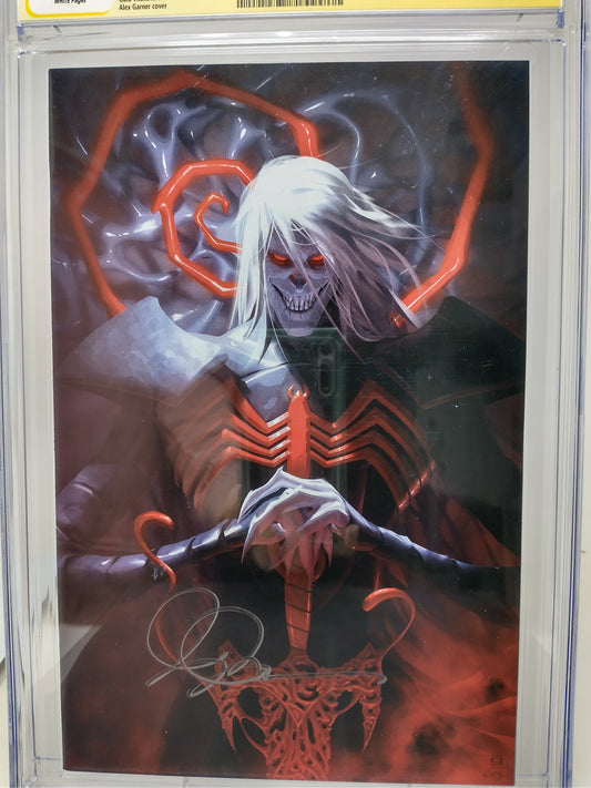 WEB OF VENOM EMPYRES END #1 - MARVEL 2021 - CGC 9.6 - ALEX GARNER SIGNED