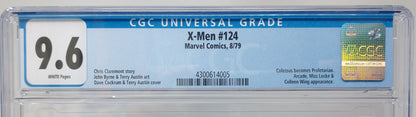 X-MEN #124 - MARVEL 1979 - CGC 9.6 - CHRIS CLAREMONT STORY