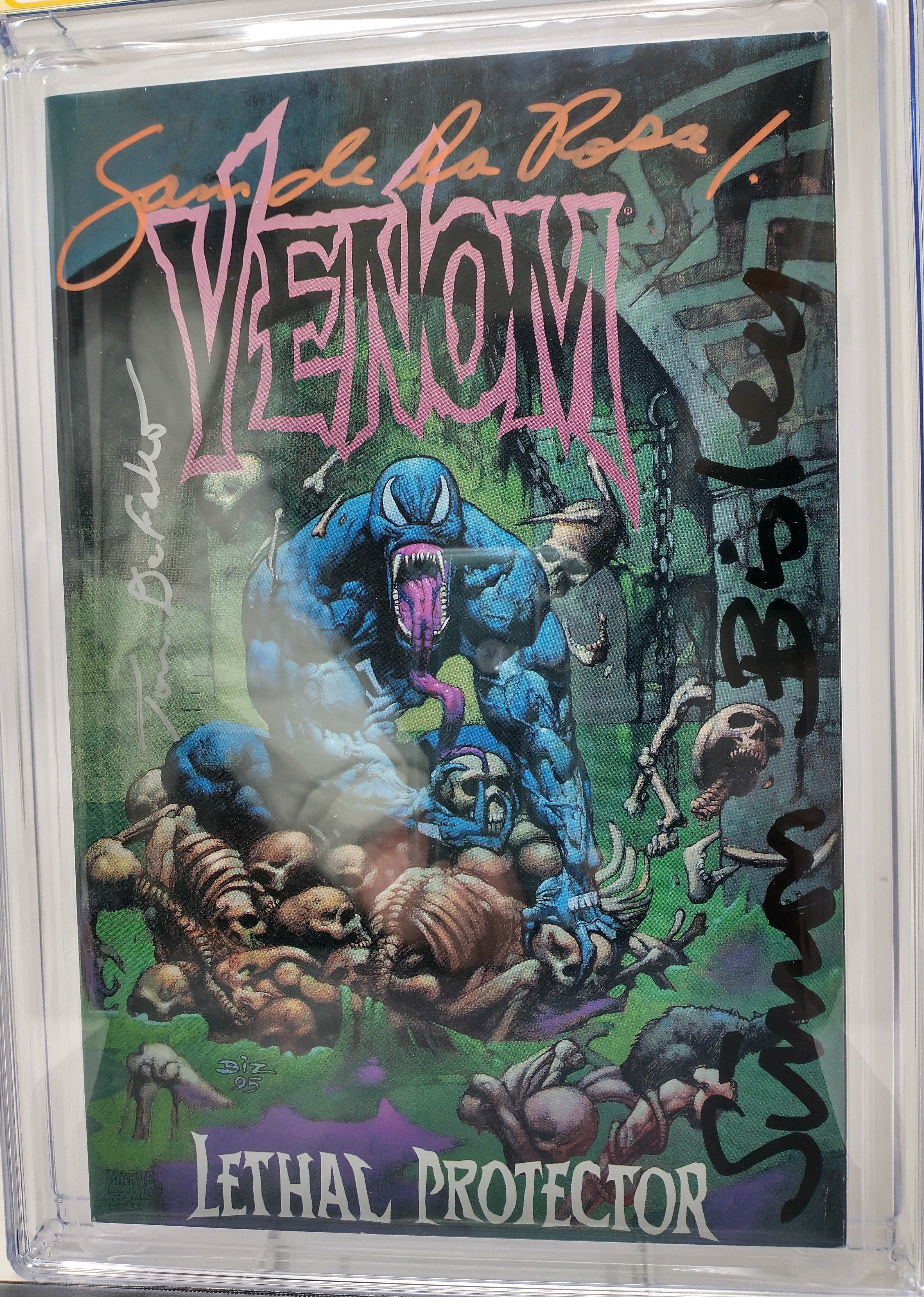 VENOM: LETHAL PROTECTOR TP - MARVEL 1995 - CGC 8.0 VF - SIGNED