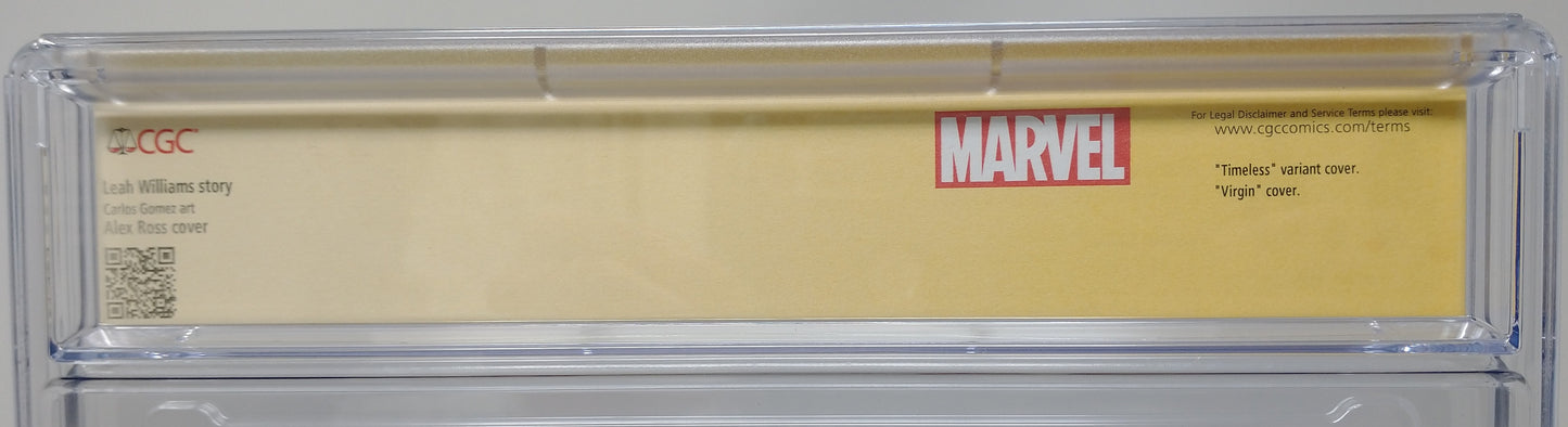 X-FACTOR #4 - MARVEL 2020 - CGC NM+ 9.6 - SIGNED ALEX ROSS ANGLE TIMELESS VARIANT