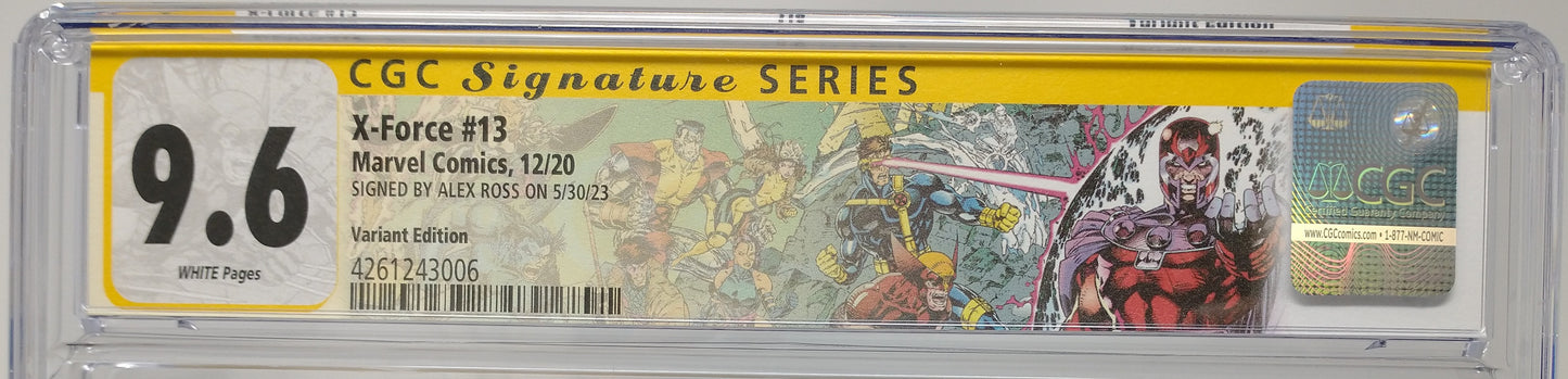 X-FORCE #13 - MARVEL 2020 - CGC 9.6 NM+ - SIGNED ALEX ROSS BEAST TIMELESS VARIANT