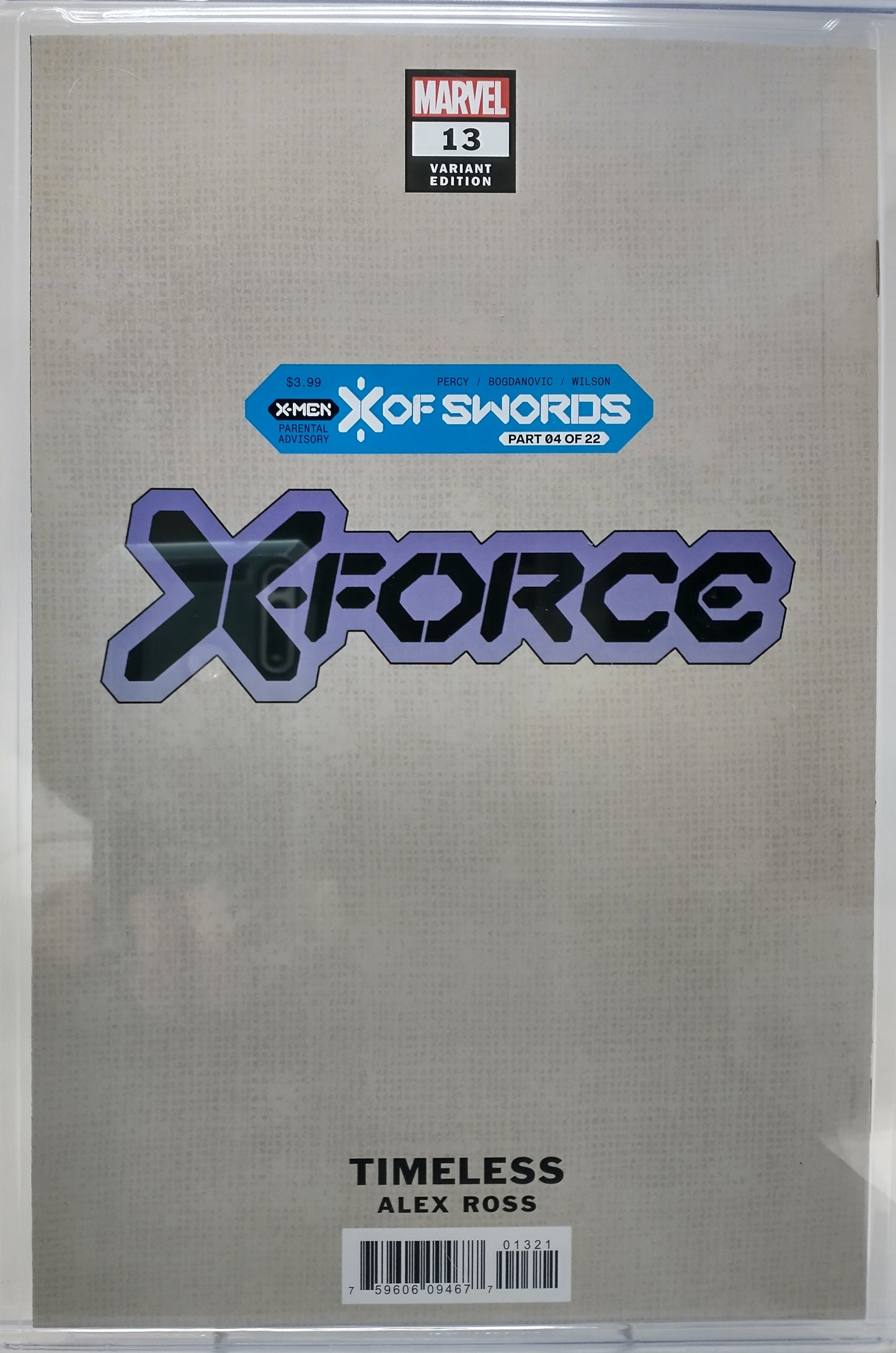 X-FORCE #13 - MARVEL 2020 - CGC 9.6 NM+ - SIGNED ALEX ROSS BEAST TIMELESS VARIANT