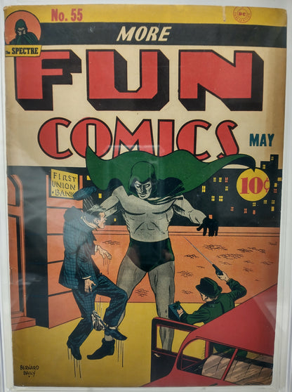 MORE FUN COMICS #55 - DC 1940 - CGC 6.5 - OLD CGC LABEL - NICOLAS CAGE COLLECTION