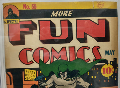 MORE FUN COMICS #55 - DC 1940 - CGC 6.5 - OLD CGC LABEL - NICOLAS CAGE COLLECTION