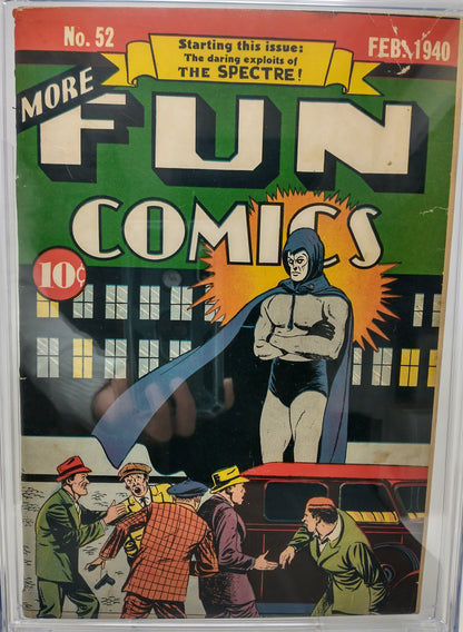 MORE FUN COMICS #52 - DC 1940 - CGC 4.0 - ORIGIN 1ST SPECTRE
