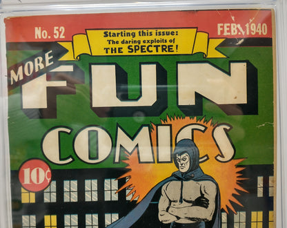MORE FUN COMICS #52 - DC 1940 - CGC 4.0 - ORIGIN 1ST SPECTRE