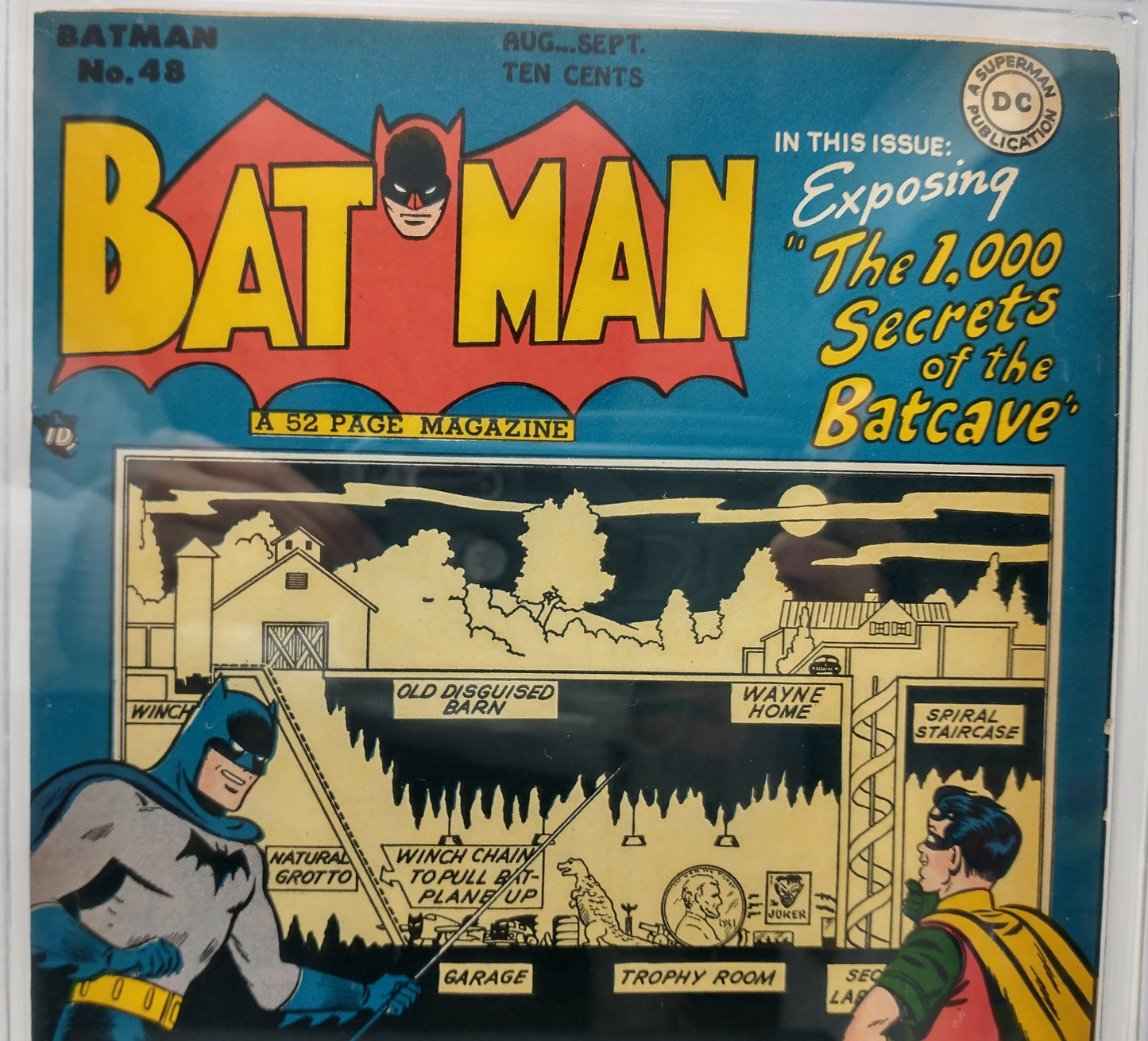 BATMAN #48 - DC 1948 - CGC 8.5 VF - BATCAVE COVER / PENGUIN APPEARANCE