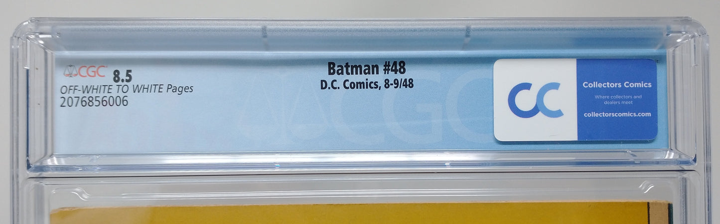 BATMAN #48 - DC 1948 - CGC 8.5 VF - BATCAVE COVER / PENGUIN APPEARANCE