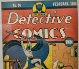 DETECTIVE COMIC #36 - DC - CGC 8.0 - ORIGIN 1ST HUGO STRANGE