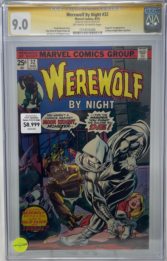 WEREWOLF BY NIGHT #32 - MARVEL 1975 - CGC 9.0 VF/NM - 1ST MOON KNIGHT
