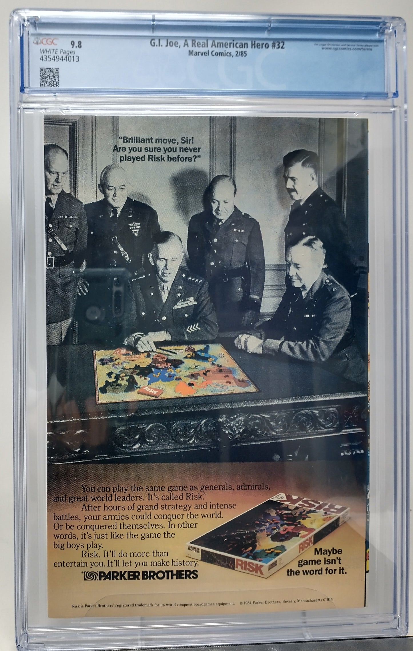 G.I. JOE A REAL AMERICAN HERO #32 - MARVEL 1985 - CGC 9.8 - 1ST APP OF RECONDO, BLOWTORCH, RIP-CORD, LADY JANE