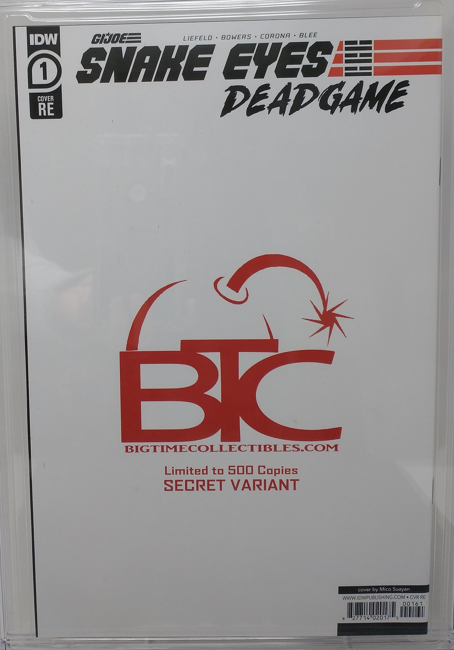 SNAKE EYES: DEADGAME #1 - IDW 2020 - CGC 9.8 NM/MT - VARIANT SIGNED MICO SUAYAN