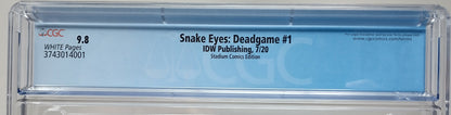 SNAKE EYES: DEADGAME #1 - IDW 2020 - CGC 9.8 NM/MT - HOMAGE VARIANT