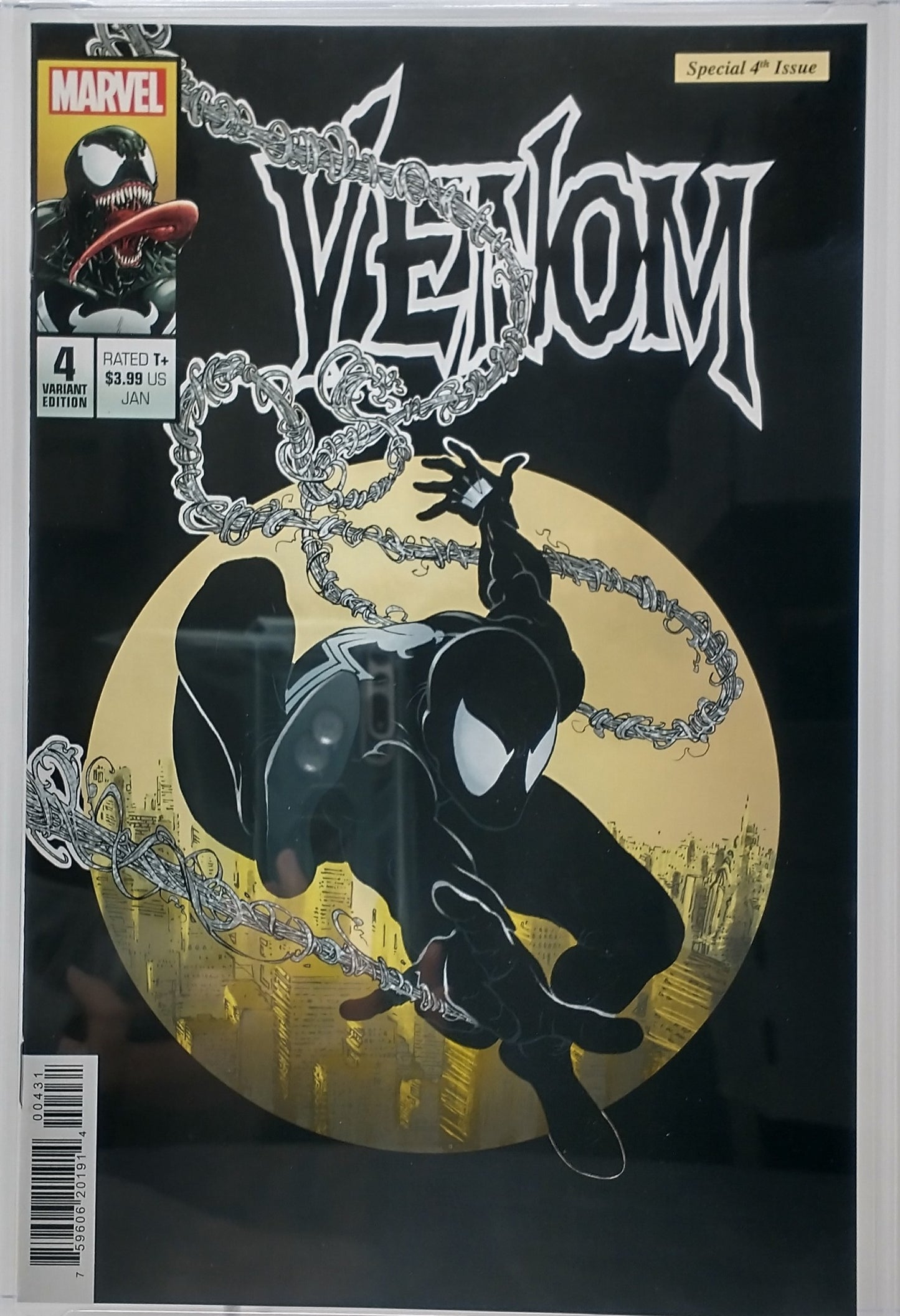 VENOM #4 LGY #204 - MARVEL 2022 - CGC 9.8 NM/MT - AMS 300 HOMAGE VARIANT CVR