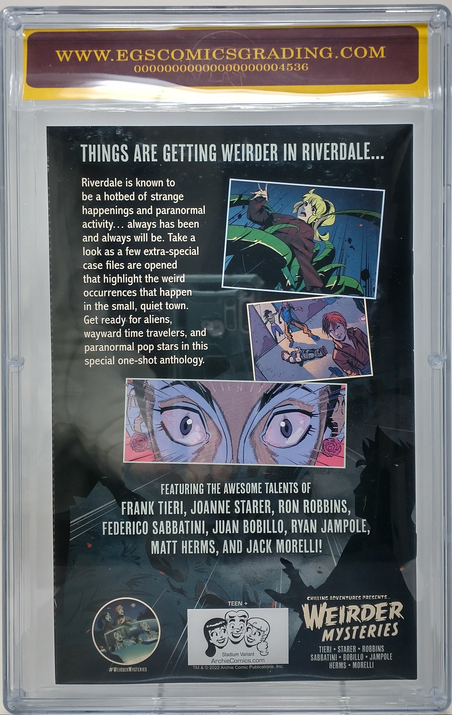 CHILLING ADVENTURES PRESENTS: WEIRDER MYSTERIES #1 - ARCHIE 2022 - EGS 9.8 - EXCLUSIVE COVER