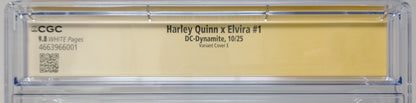 HARLEY QUINN X ELVIRA #1 CVR E - DC 2025 - CGC 9.8 NM/MT - SIGNED BY CONNER & PALMIOTTI