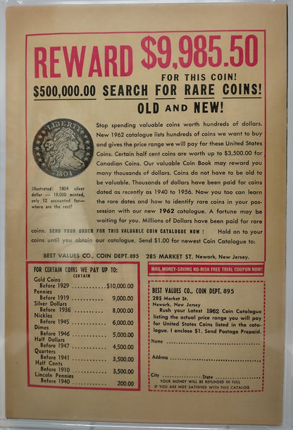 STRANGE TALES #105 - MARVEL 1963 - CGC 7.5 VF- -2ND APPEARANCE OF WIZARD, FANTASTIC FOUR