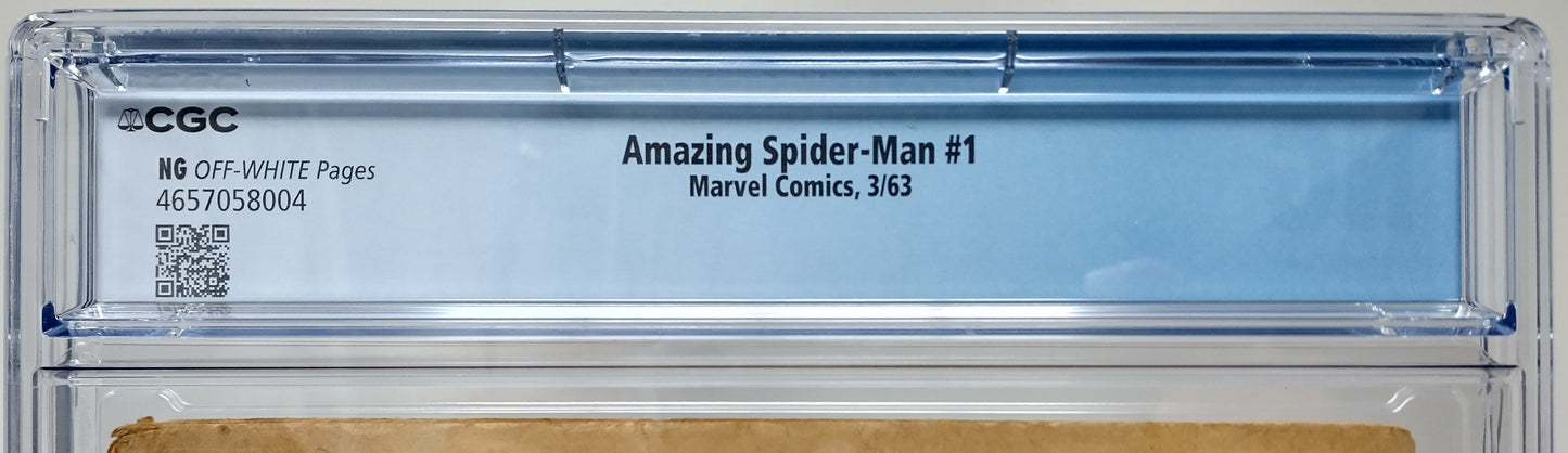 AMAZING SPIDER-MAN #1 - MARVEL 1963 - CGC NG - 2ND SPIDER-MAN, MISSING COVER