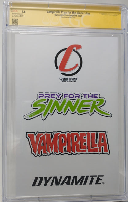 VAMPIRELLA PREY FOR THE SINNER - DYNAMITE 2021 - CGC 9.8 - SIGNED BY BASALDUA VARIANT