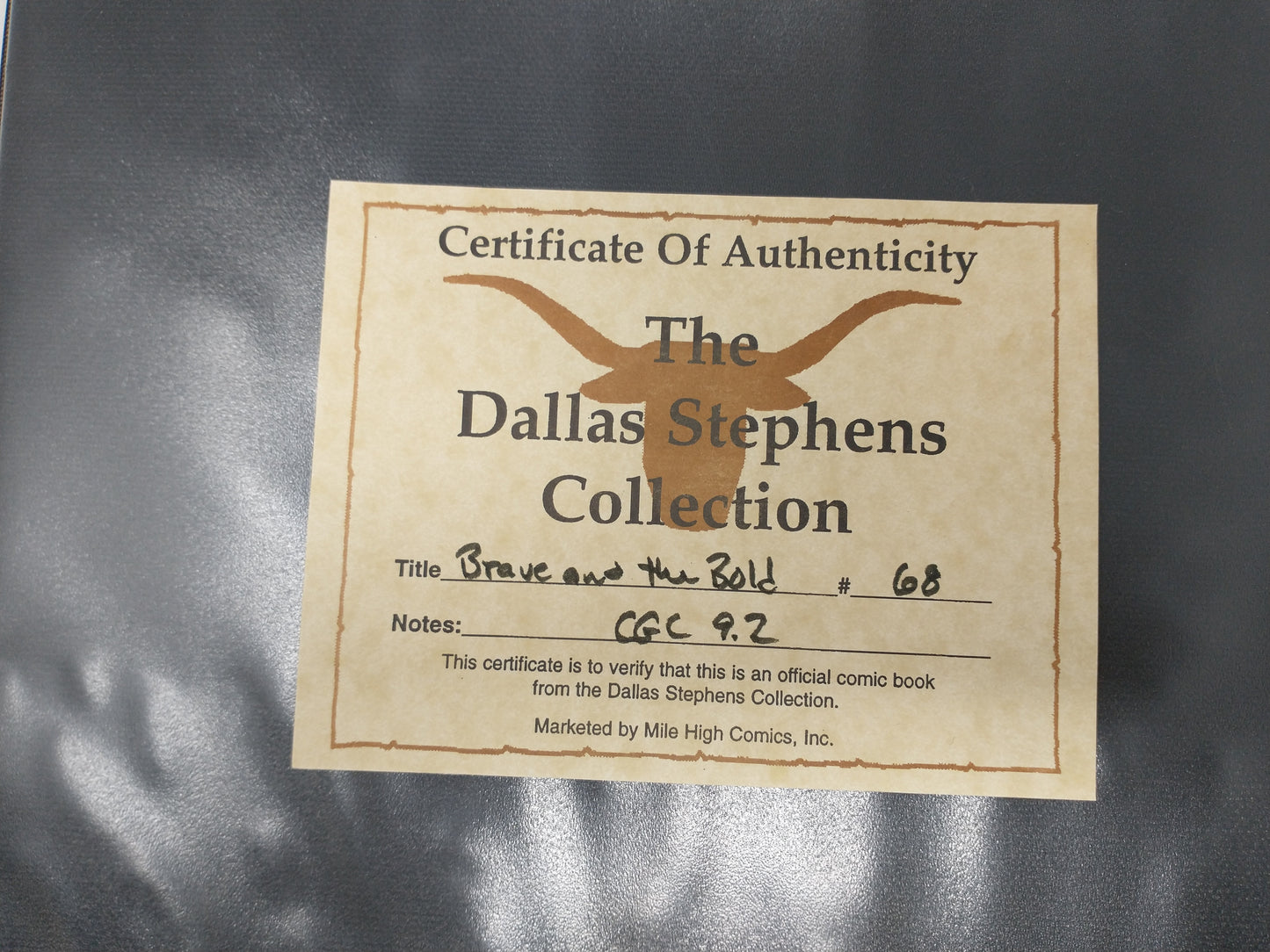 BRAVE AND THE BOLD #68 - DC 1966 - CGC 9.2 NM- - 6TH RIDDLER, DALLAS STEPHENS PEDIGREE