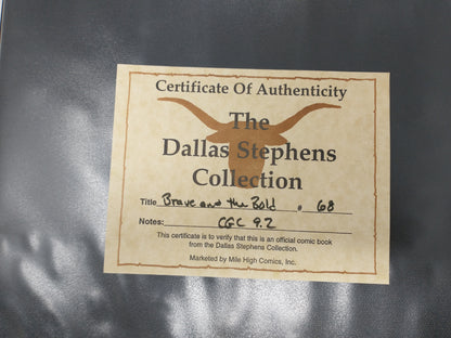 BRAVE AND THE BOLD #68 - DC 1966 - CGC 9.2 NM- - 6TH RIDDLER, DALLAS STEPHENS PEDIGREE