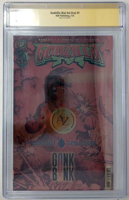 GODZILLA KAI-SEI ERA #1 - IDW 2025 - CGC 9.8 - SIGNED ARTHUR ADAMS VARIANT F
