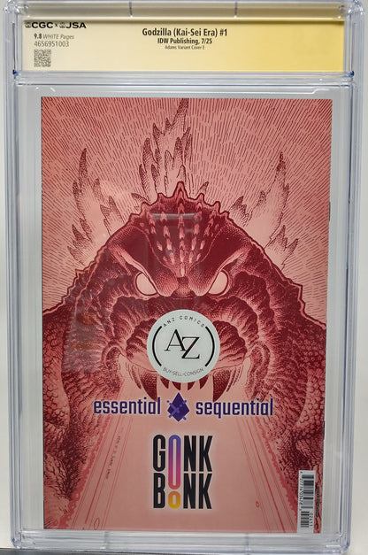 GODZILLA KAI-SEI ERA #1 - IDW 2025 - CGC 9.8 - SIGNED ARTHUR ADAMS VARIANT E