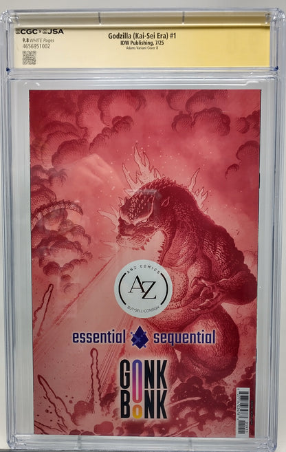 GODZILLA KAI-SEI ERA #1 - IDW 2025 - CGC 9.8 - SIGNED ARTHUR ADAMS VARIANT B
