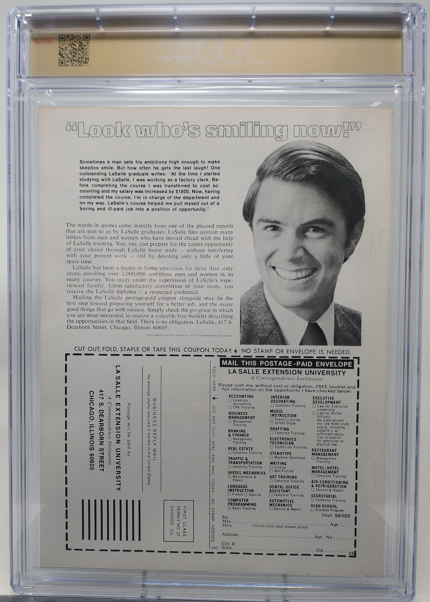 UNKNOWN WORLDS OF SCIENCE FICTION #1 - MARVEL 1975 - CGC 9.6 - MASS PEDIGREE COPY