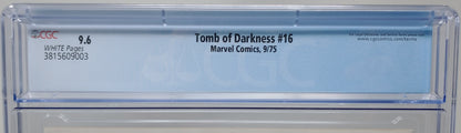 TOMB OF DARKNESS #16 - MARVEL 1975 - CGC 9.6 - RON WILSON COVER