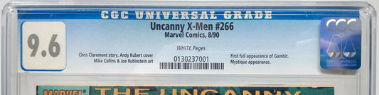 UNCANNY X-MEN #266 - MARVEL 1990 - CGC 9.6 - 1ST GAMBIT APPEARANCE