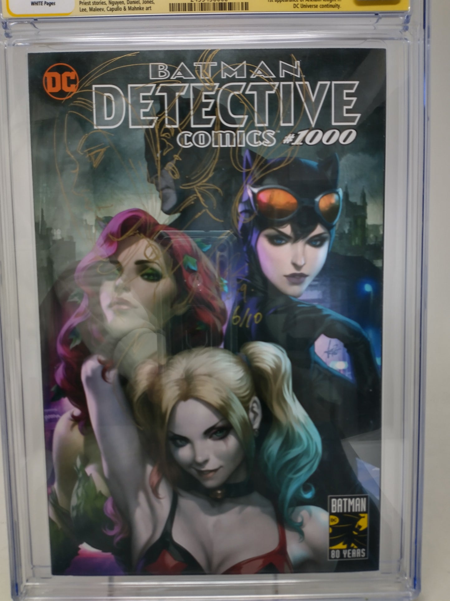 DETECTIVE COMICS #1000 - DC 2019 - CGC 9.8 - ARTGERM SIGNED SKETCH WEBSTORE EXC.