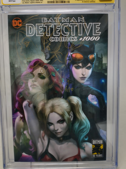 DETECTIVE COMICS #1000 - DC 2019 - CGC 9.8 - ARTGERM SIGNED SKETCH WEBSTORE EXC.