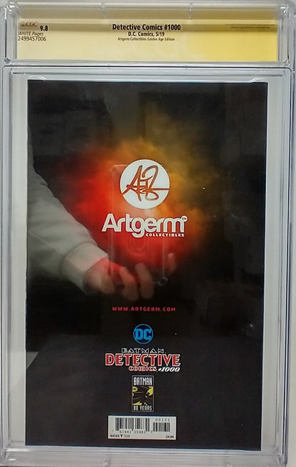 DETECTIVE COMICS #1000 - DC 2019 - CGC 9.8 - ARTGERM SIGNED SKETCH GOLDEN AGE VAR