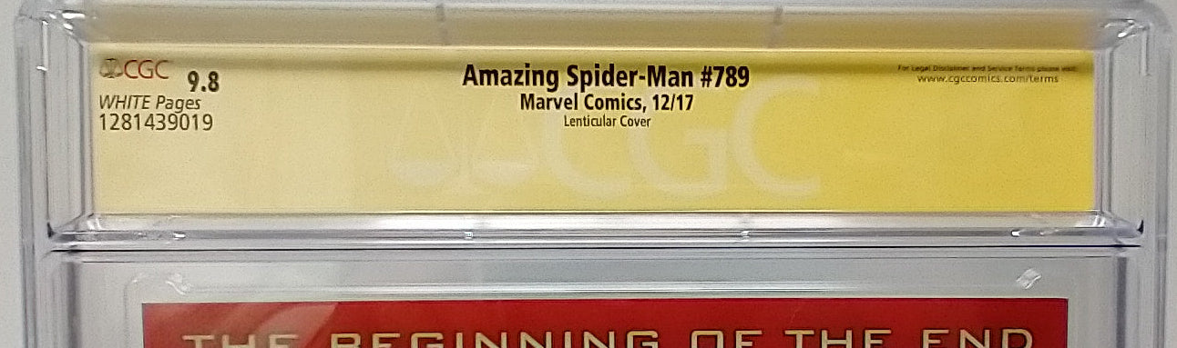 AMAZING SPIDER-MAN #789 - MARVEL 2017 - CGC 9.8 - JOHN ROMITA SIGNED VAR