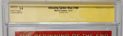 AMAZING SPIDER-MAN #789 - MARVEL 2017 - CGC 9.8 - JOHN ROMITA SIGNED VAR