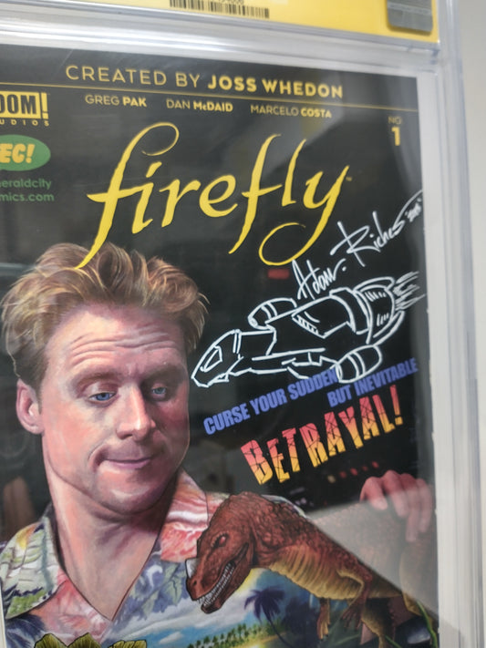 FIREFLY #1 - BOOM STUDIO 2018 - CGC 9.8 - SIGNED AND SKETCH BY NEIL ADAMS