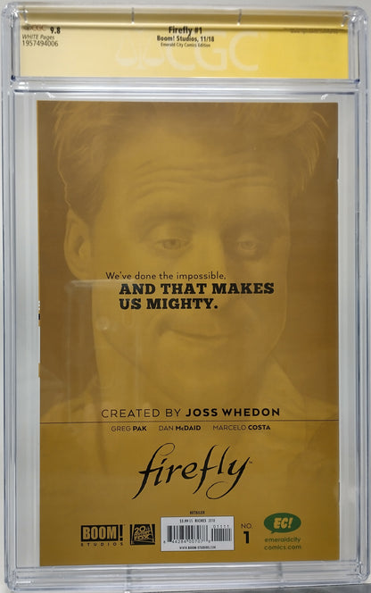 FIREFLY #1 - BOOM STUDIO 2018 - CGC 9.8 - SIGNED AND SKETCH BY NEIL ADAMS
