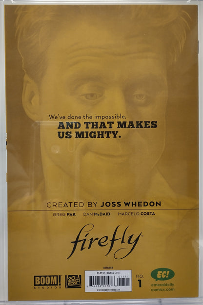 FIREFLY #1 - BOOM STUDIO 2018 - CGC 9.8 - SIGNED AND SKETCH BY NEIL ADAMS