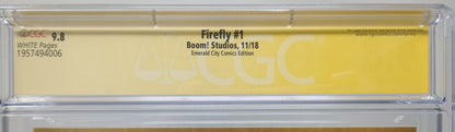 FIREFLY #1 - BOOM STUDIO 2018 - CGC 9.8 - SIGNED AND SKETCH BY NEIL ADAMS