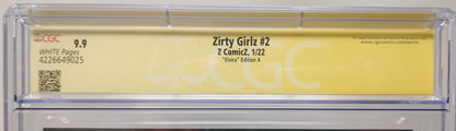 ZIRTY GIRLZ #2 - Z COMICZ 2022 - CGC 9.8 - ELVIRA CVR NATHAN SZERDY SIGNED
