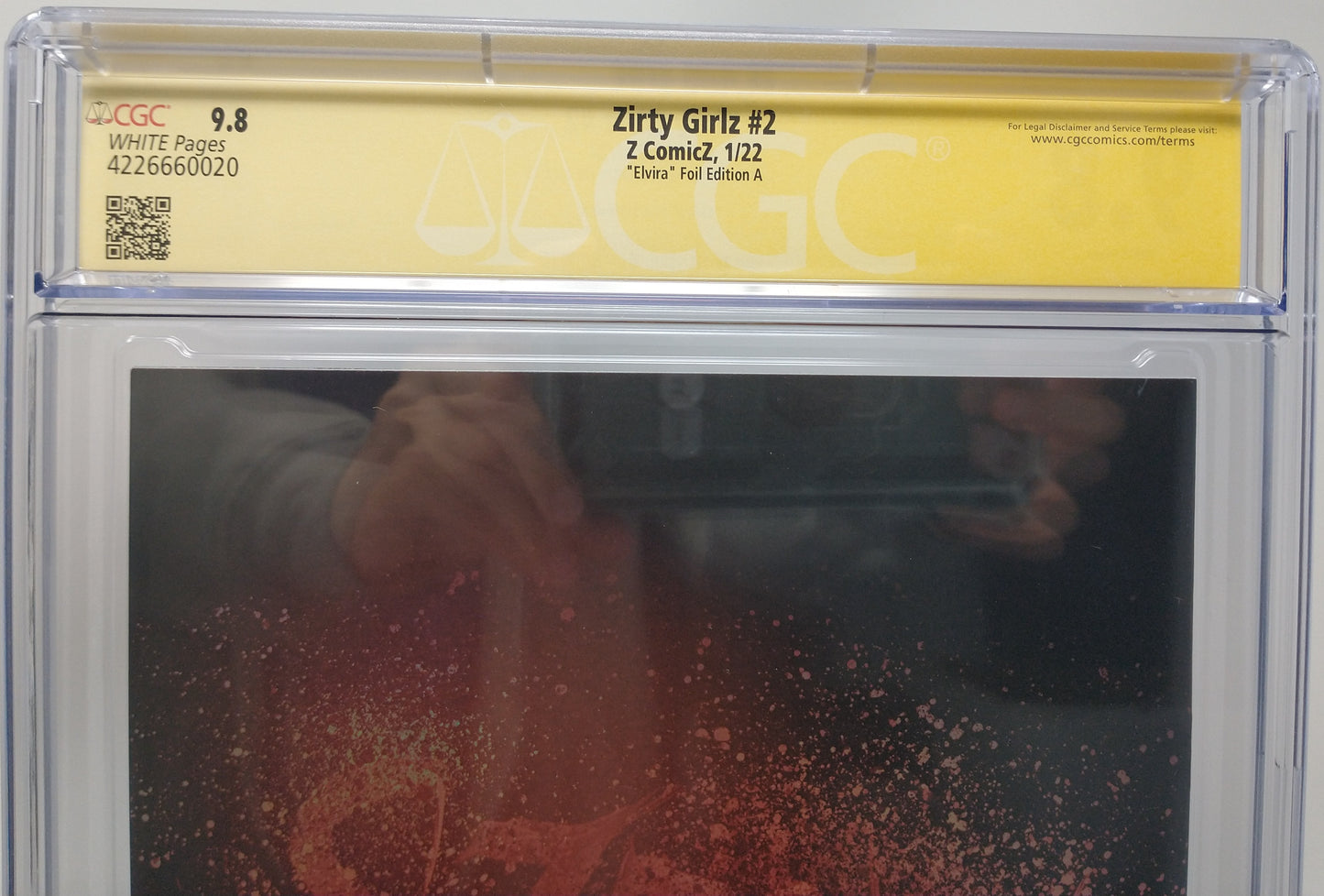ZIRTY GIRLZ #2 - Z COMICZ 2022 - CGC 9.8 - ELVIRA FOIL CVR NATHAN SZERDY SIGNED