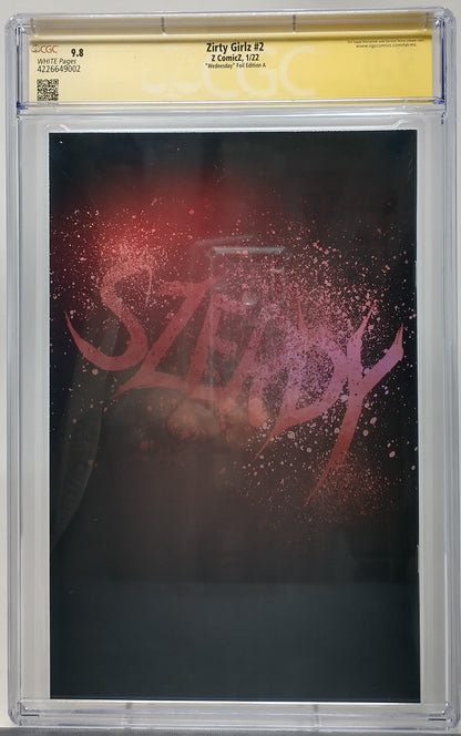 ZIRTY GIRLZ #2 - Z COMICZ 2022 - CGC 9.8 - WEDNESDAY FOIL NATHAN SZERDY