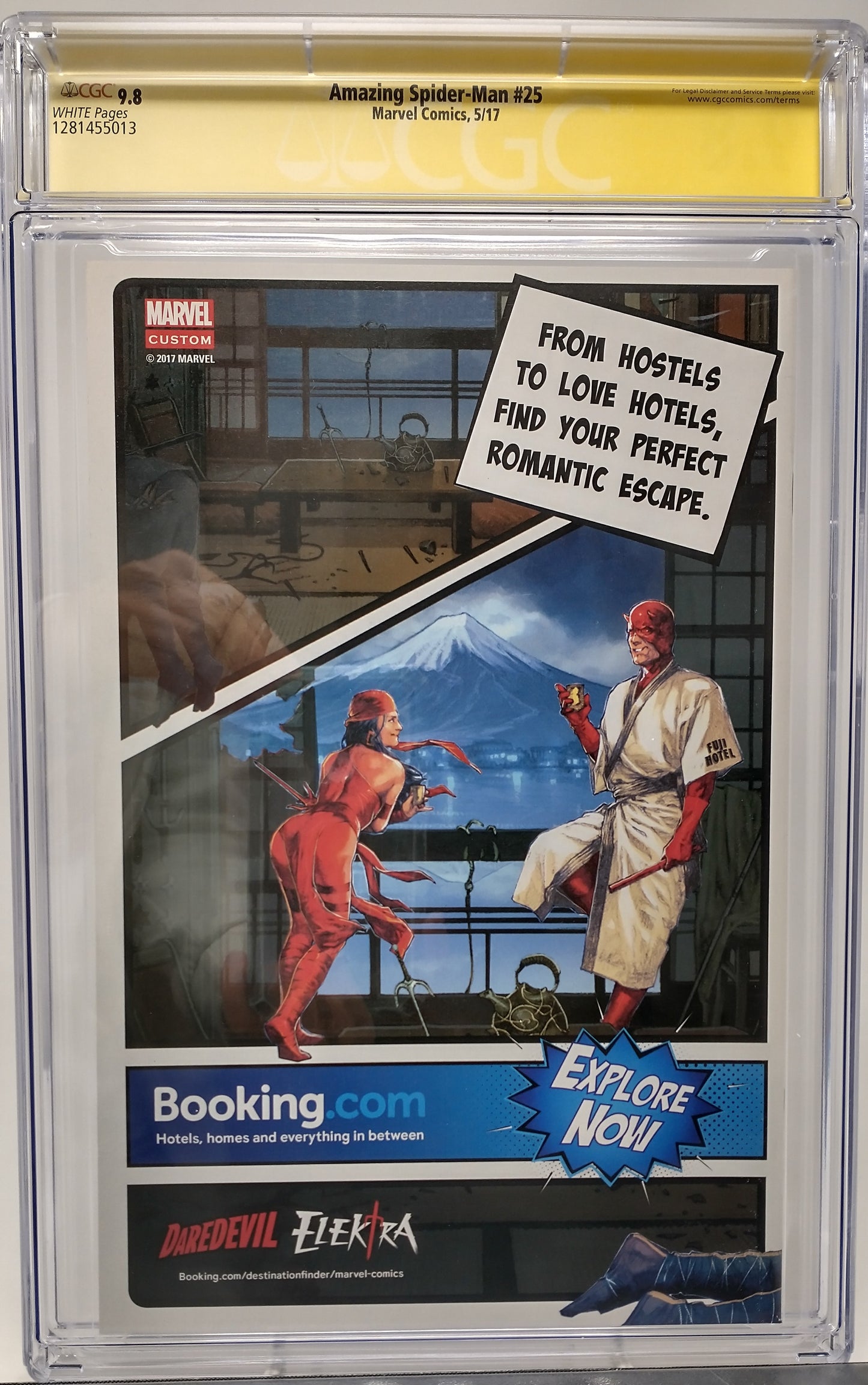 AMAZING SPIDER-MAN #25 - MARVEL 2017 - CGC 9.8 - SIGNED JOHN ROMITA